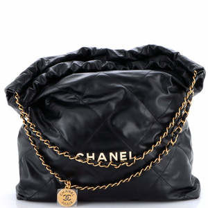 Chanel Large 22 Chain Hobo Quilted Calfskin